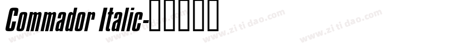 Commador Italic字体转换